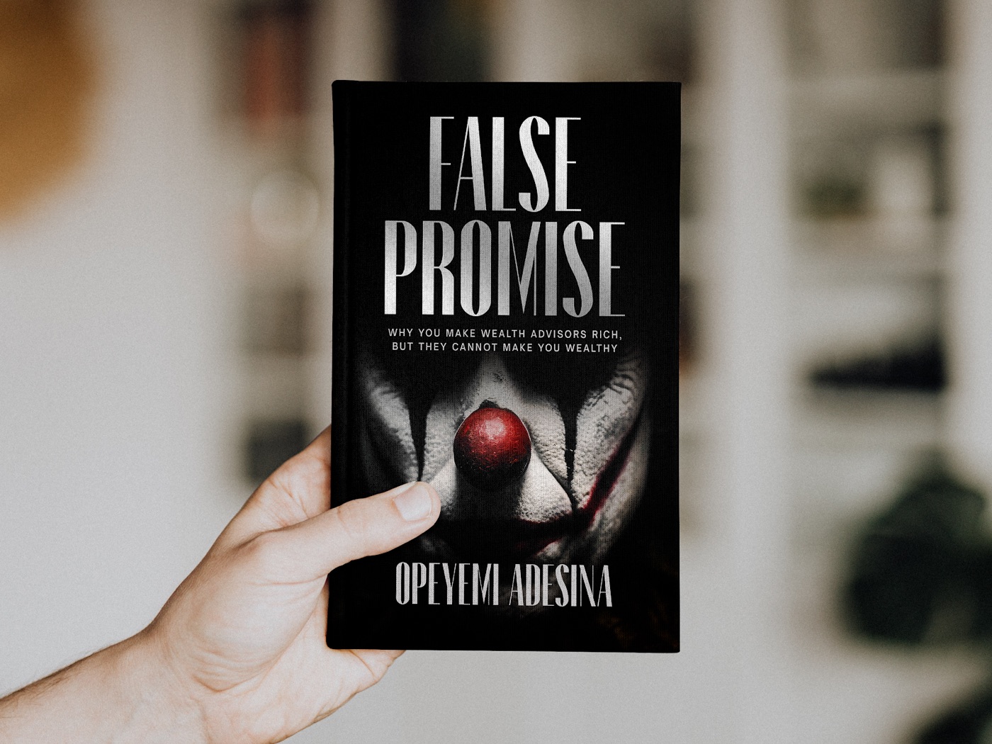 Holding a copy of False Promise