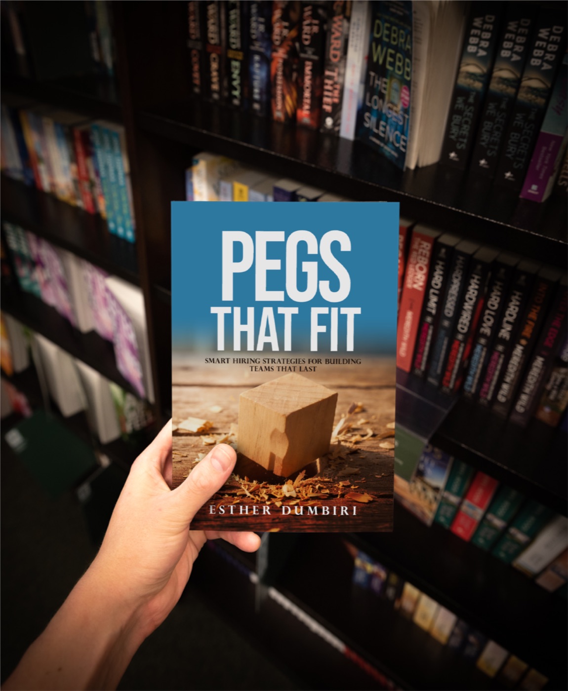 Pegs That Fit in a bookshop